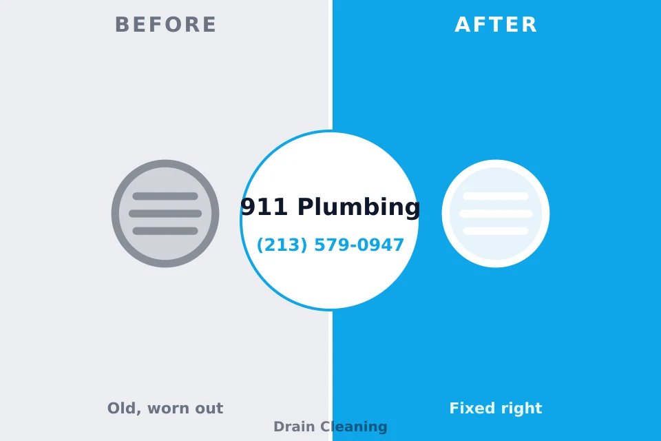 Before and after: plumbing repair Devola, OH